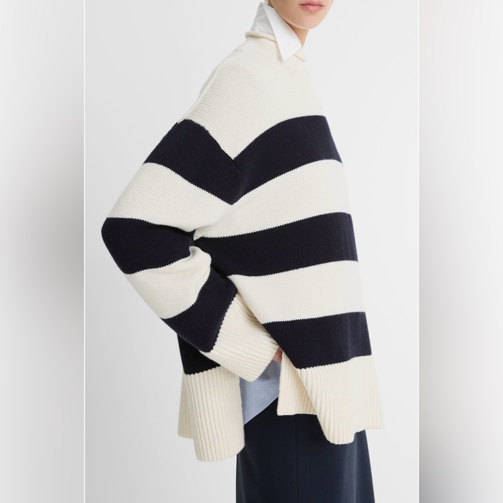 Vince merino wool cotton sweater - Picture 3 of 8